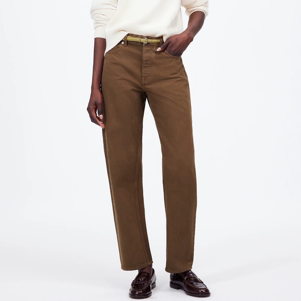 Madewell brown darted barrel denim jeans size 25